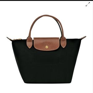 Longchamp Le Pliage black small tote